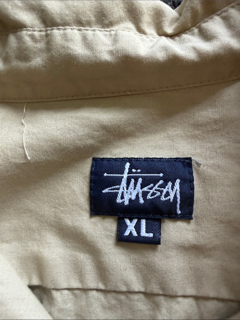 Stussy Men’s Cream Button-Down Shirt vintage - Picture 5 of 5